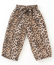 Load image into Gallery viewer, Front Frilled Top Animal Print Palazzo Set
