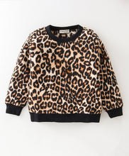 Load image into Gallery viewer, Animal Print Polar Fleece Sweatshirt Jogger Set