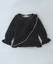 Load image into Gallery viewer, Polka Front Frilled Top Leggings Set