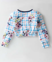 Load image into Gallery viewer, Floral Checkered Frill Top Jogger Set
