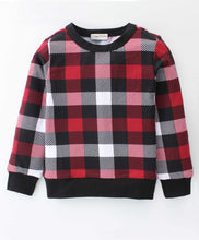 Load image into Gallery viewer, Checkered Printed Sweatshirt Jogger Set
