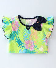 Load image into Gallery viewer, Floral Printed Frilled Top Flapped Short Set
