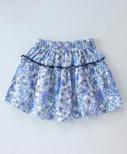Load image into Gallery viewer, Solid Top with Floral Skirt Set
