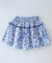 Load image into Gallery viewer, Solid Top with Floral Skirt Set