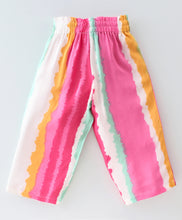 Load image into Gallery viewer, Solid Frilled Top Tie and Dye Palazzo Set