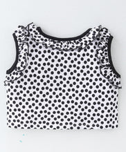 Load image into Gallery viewer, Polka Printed Frilled Top Flapped Short Set