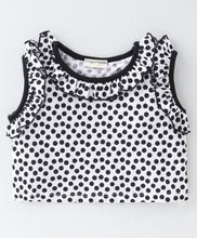 Load image into Gallery viewer, Polka Printed Frilled Top Flapped Short Set