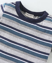Load image into Gallery viewer, Striped Printed Tshirt Short Set