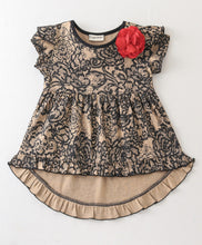 Load image into Gallery viewer, Floral Frilled High Low Top Short Set