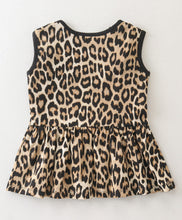 Load image into Gallery viewer, Animal Print Frilled Top and Short Set