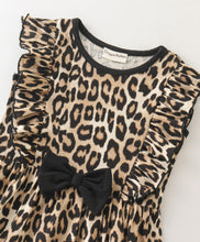Load image into Gallery viewer, Animal Print Frilled Top and Short Set