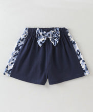 Load image into Gallery viewer, Animal Print Color Block Crop Top Short Set