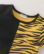 Load image into Gallery viewer, Animal Print Color Block Crop Top Short Set