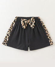 Load image into Gallery viewer, Leopard Print Color Block Crop Top Short Set