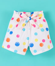 Load image into Gallery viewer, Polka Dots Printed Belted Shorts