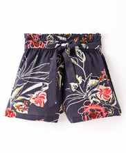 Load image into Gallery viewer, Floral Printed Belted Shorts