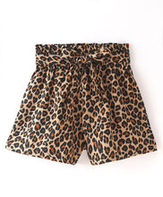 Load image into Gallery viewer, Animal Print Belted Shorts
