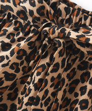 Load image into Gallery viewer, Animal Print Belted Shorts