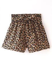 Load image into Gallery viewer, Animal Print Belted Shorts
