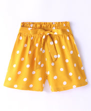 Load image into Gallery viewer, Polka Printed Knot Fabric Belt Shorts
