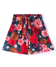 Load image into Gallery viewer, Floral Printed Knot Fabric Belt Shorts
