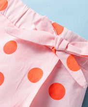 Load image into Gallery viewer, Polka Printed with Bow Applique Cotton Skorts
