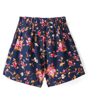 Load image into Gallery viewer, Floral Printed with Bow Applique Cotton Skorts