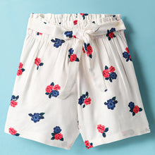 Load image into Gallery viewer, Floral Printed Bow Belt Shorts