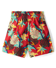 Load image into Gallery viewer, Floral Printed Bow Belt Cotton Shorts