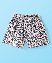 Load image into Gallery viewer, Animal Print with Bow Applique Shorts