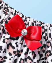 Load image into Gallery viewer, Animal Print with Bow Applique Shorts