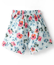 Load image into Gallery viewer, Floral Printed with Bow Applique Skorts - Offwhite
