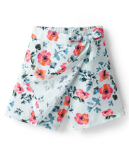 Load image into Gallery viewer, Floral Printed with Bow Applique Skorts - Offwhite
