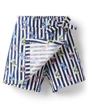 Load image into Gallery viewer, Bows Printed with Bow Applique Cotton Skorts - Offwhite