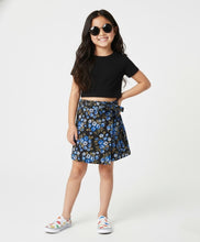Load image into Gallery viewer, Floral Printed with Bow Applique Skort