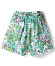 Load image into Gallery viewer, Floral Printed Woven Bow Applique Skort