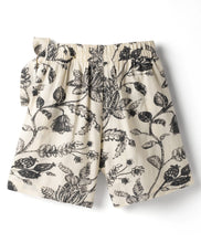 Load image into Gallery viewer, Floral Printed Cotton Bow Applique Skort