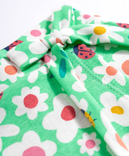 Load image into Gallery viewer, Floral Printed Cotton Bow Applique Skort