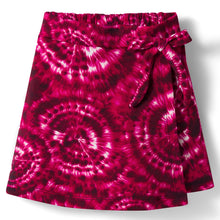 Load image into Gallery viewer, Tie and Dye Printed Bow Applique Skort