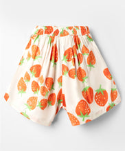 Load image into Gallery viewer, Strawberry Printed Bow Applique Skort