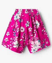 Load image into Gallery viewer, Floral Printed Bow Applique Skort