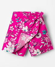 Load image into Gallery viewer, Floral Printed Bow Applique Skort