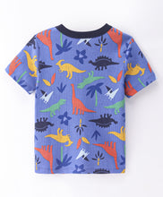 Load image into Gallery viewer, Dinosaur Printed Half Sleeves Tshirt
