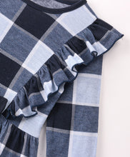 Load image into Gallery viewer, Checkered Frilled Full Sleeves Top