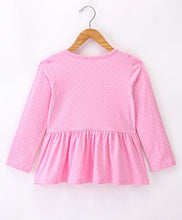 Load image into Gallery viewer, Polka Dots Frilled Full Sleeves Top

