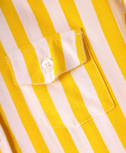 Load image into Gallery viewer, Striped Printed Half Sleeves Crop Shirt