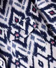 Load image into Gallery viewer, Ikat Printed Half Sleeves Crop Shirt