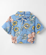 Load image into Gallery viewer, Floral Printed Half Sleeves Crop Shirt