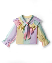 Load image into Gallery viewer, Ombre Printed Frilled Full Sleeves Top