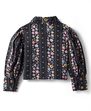 Load image into Gallery viewer, Floral Printed Cotton Collar Neck Full Sleeves Top